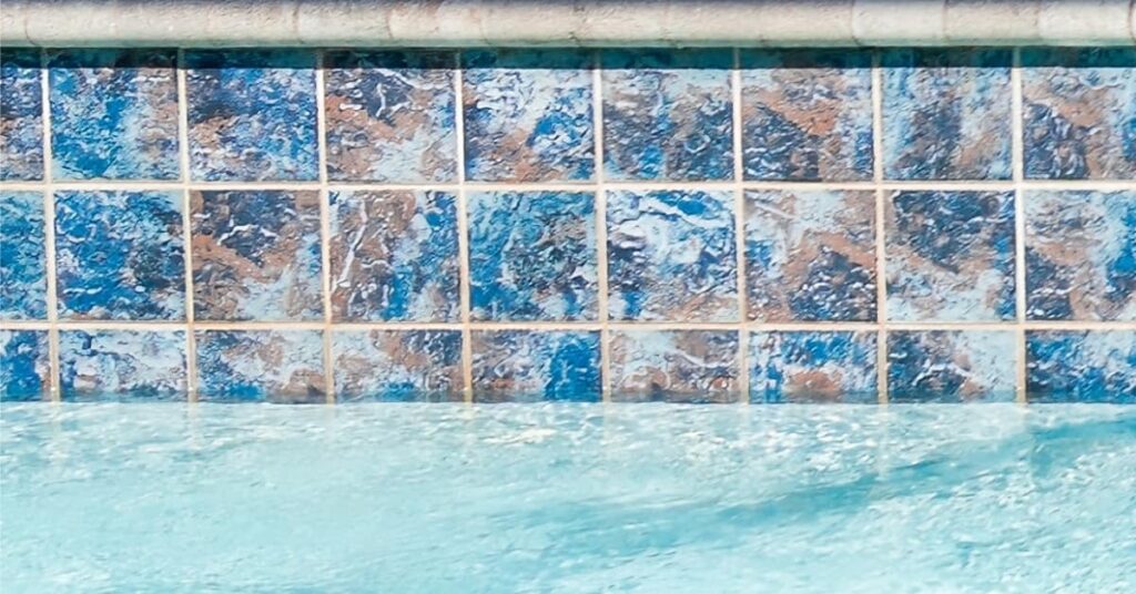 trendy pool tile options