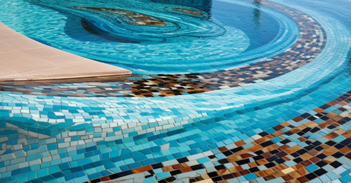 52 Mosaic Tile Creative Ways to Use In and Around Pool